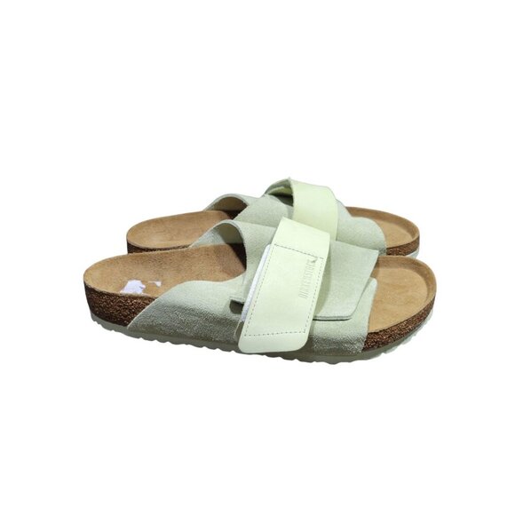 BIRKENSTOCK Kyoto Nubuck-Suede Slide Sandal Men\'s Size US 11 Black main image 12